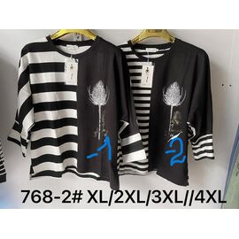 Фотография Свитер женский 768-2 black р.XL-4XL "Kaffir Lily" недорого оптом от прямого поставщика