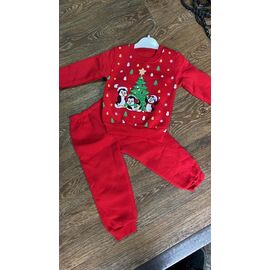 Костюм дитячий спортивний теплий на дівчинку PR675 red р.1-3 "Proschenko" недорого оптом від прямого постачальника