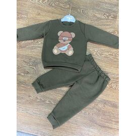 Костюм дитячий спортивний теплий на хлопчика PR676 green р.1-3 "Proschenko" недорого оптом від прямого постачальника