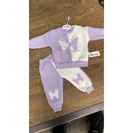 Костюм дитячий спортивний теплий на дівчинку PR677 lilac р.0.6-1.6 "Proschenko" недорого оптом від прямого постачальника