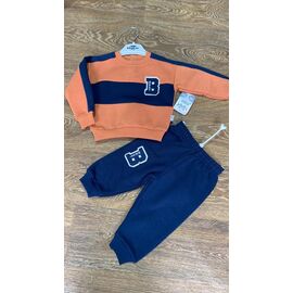 Костюм дитячий спортивний теплий на хлопчика PR678 orange р.0.6-1.6 "Proschenko" недорого оптом від прямого постачальника