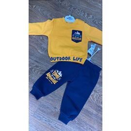 Костюм дитячий спортивний теплий на хлопчика PR688 yellow р.0.9-2 "Proschenko" недорого оптом від прямого постачальника