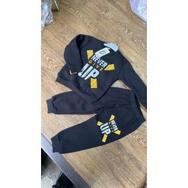 Костюм дитячий спортивний теплий на хлопчика PR692 black р.3-7 "Proschenko" недорого оптом від прямого постачальника