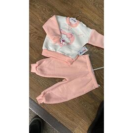 Костюм дитячий спортивний теплий на дівчинку PR694 peach р.0.6-2 "Proschenko" недорого оптом від прямого постачальника