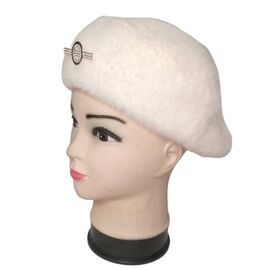 Шапка зимова жіноча 0596 white р.56-60 "Mabi" недорого оптом від прямого постачальника