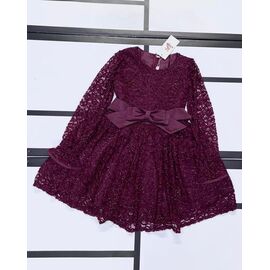 Плаття дитяче на дівчинку IB758 wine р.110-128 "iBamBino" недорого оптом від прямого постачальника