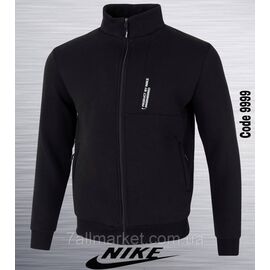 Батник-худі чоловічий на флісі Найк батал розміри 2XL-6XL "REMAIN" недорого від прямого постачальника