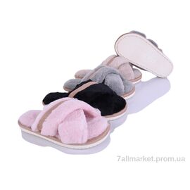 Тапки жіночі для будинку Весна/осінь WP618 mix (6 пар р.36-41) "Vladimir" недорого оптом від прямого постачальника