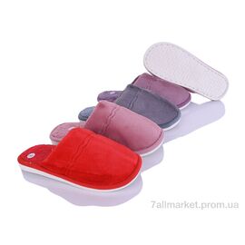 Тапки жіночі для будинку Весна/осінь E19 mix (6 пар р.36-41) "Vladimir" недорого оптом від прямого постачальника