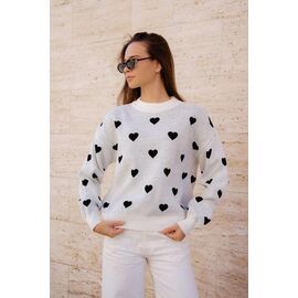 Фотография Свитер женский 0539 white р.one size "Little Secret" недорого оптом от прямого поставщика