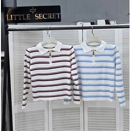 Фотография Свитер женский 3881 white-l.blue р.one size "Little Secret" недорого оптом от прямого поставщика