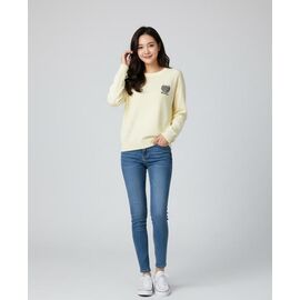Фотография Свитер женский 389 l.yellow р.one size "Little Secret" недорого оптом от прямого поставщика