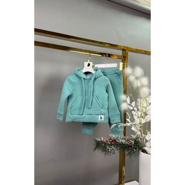 Костюм дитячий спортивний теплий на дівчинку 081 mint р.92-116 "Delfinka" недорого оптом від прямого постачальника