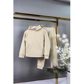 Костюм дитячий спортивний теплий на дівчинку 114 beige р.122-140 "Delfinka" недорого оптом від прямого постачальника