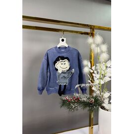 Светер Дитячий на хлопчика 809 blue р.120-160 "Delfinka" недорого оптом від прямого постачальника