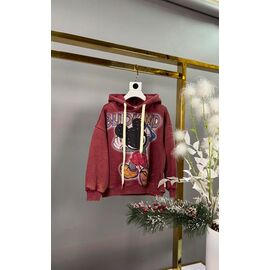 Батник дитячий теплий на хлопчика 846 wine р.120-160 "Delfinka" недорого оптом від прямого постачальника