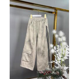 Штани дитячі спортивні зимові на дівчинку C03 beige р.130-170 "Delfinka" недорого оптом від прямого постачальника