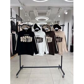 Худі жіноче 5762 black р.S-L "Karon" недорого оптом від прямого постачальника