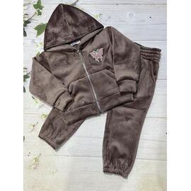 Костюм дитячий спортивний теплий на дівчинку 213 chocolate р.92-116 "Marimaks" недорого оптом від прямого постачальника