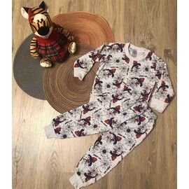 Піжама дитяча тепла на хлопчика M315 l.grey р.3-7 "Marimaks" недорого оптом від прямого постачальника