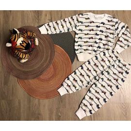 Піжама дитяча тепла на хлопчика M326 white р.3-7 "Marimaks" недорого оптом від прямого постачальника