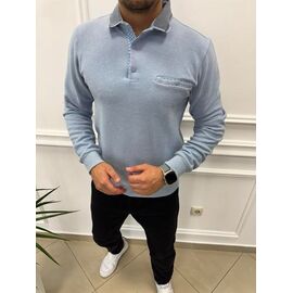 Фотография Свитер мужской 56894 l.blue р.M-2XL "TURHAN" недорого оптом от прямого поставщика