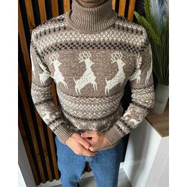 Фотография Свитер мужской 56899 beige р.M-2XL "TURHAN" недорого оптом от прямого поставщика