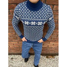 Фотография Свитер мужской 56903 navy р.M-2XL "TURHAN" недорого оптом от прямого поставщика