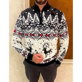 Фотография Свитер мужской 56909 black р.L-2XL "TURHAN" недорого оптом от прямого поставщика