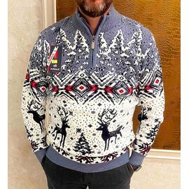 Фотография Свитер мужской 56910 grey р.L-2XL "TURHAN" недорого оптом от прямого поставщика