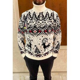 Фотография Свитер мужской 56911 white р.L-2XL "TURHAN" недорого оптом от прямого поставщика