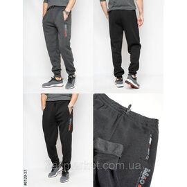 МІКС 6129 Спортивні штани чоловічі на манжеті на флісі котон норма L,XL,2XL,3XL "NOWEMBER"