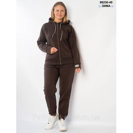 Спортивний костюм жіночий тринитка на флісі напівбатал 48,50,52,54 (2кв) "NOWEMBER"