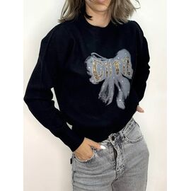 Светр жіночий 032 black р.42-46 "Kosta" недорого оптом від прямого постачальника