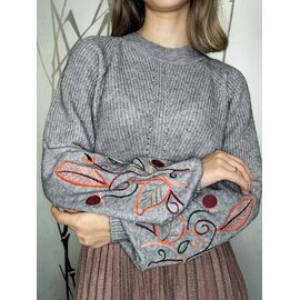 Фотография Свитер женский 5605 grey р.42-48 "Kosta" недорого оптом от прямого поставщика