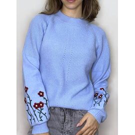 Фотография Свитер женский 5615 l.blue р.42-48 "Kosta" недорого оптом от прямого поставщика