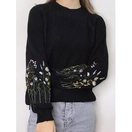 Фотография Свитер женский 5616 black р.42-48 "Kosta" недорого оптом от прямого поставщика