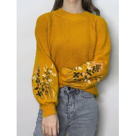 Фотография Свитер женский 5616 yellow р.42-48 "Kosta" недорого оптом от прямого поставщика