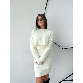 Костюм жіночий теплий 5801 white р.44-48 "Kosta" недорого оптом від прямого постачальника