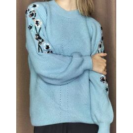 Светр жіночий 5806 l.blue р.42-48 "Kosta" недорого оптом від прямого постачальника