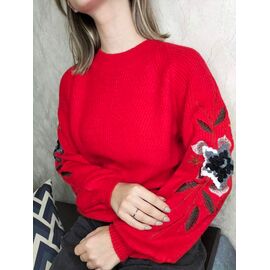 Фотография Свитер женский 5808 red р.42-48 "Kosta" недорого оптом от прямого поставщика