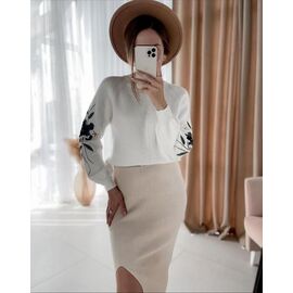 Фотография Свитер женский 5808 white р.42-48 "Kosta" недорого оптом от прямого поставщика