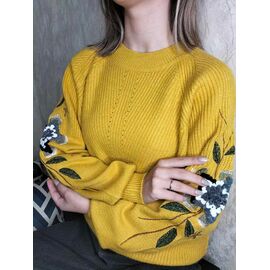 Фотография Свитер женский 5808 yellow р.42-48 "Kosta" недорого оптом от прямого поставщика