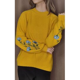 Фотография Свитер женский 5809 yellow р.42-48 "Kosta" недорого оптом от прямого поставщика