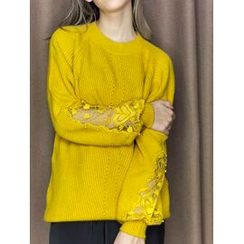 Фотография Свитер женский 5865 yellow р.42-48 "Kosta" недорого оптом от прямого поставщика