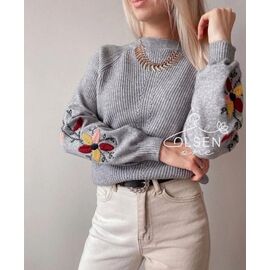 Фотография Свитер женский 717 l.grey р.42-48 "Kosta" недорого оптом от прямого поставщика