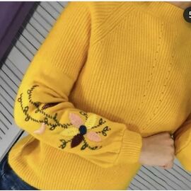 Светр жіночий 717 yellow р.42-48 "Kosta" недорого оптом від прямого постачальника