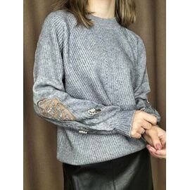 Светр жіночий 7176 d.grey р.42-48 "Kosta" недорого оптом від прямого постачальника
