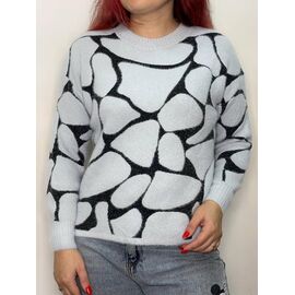 Светр жіночий 95713 l.grey р.42-46 "Kosta" недорого оптом від прямого постачальника