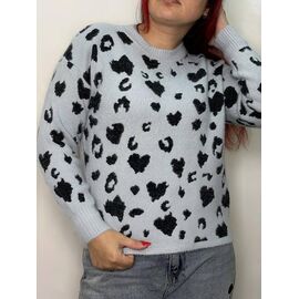 Фотография Свитер женский 95718 grey р.42-46 "Kosta" недорого оптом от прямого поставщика